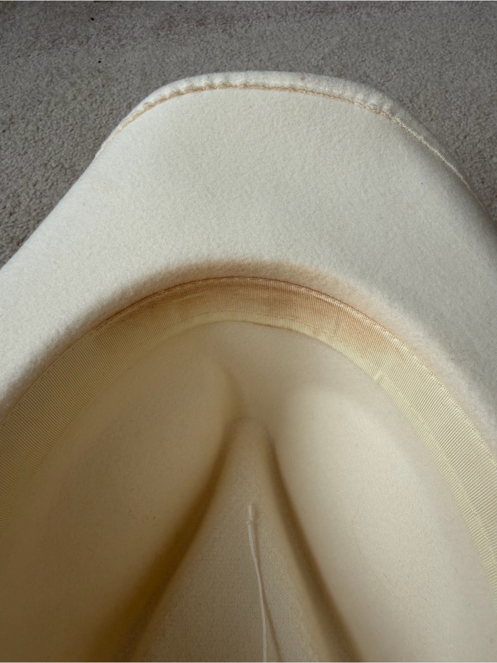 Vince Camuto White Western Cowboy Hat with Conchos - Picture 8 of 8